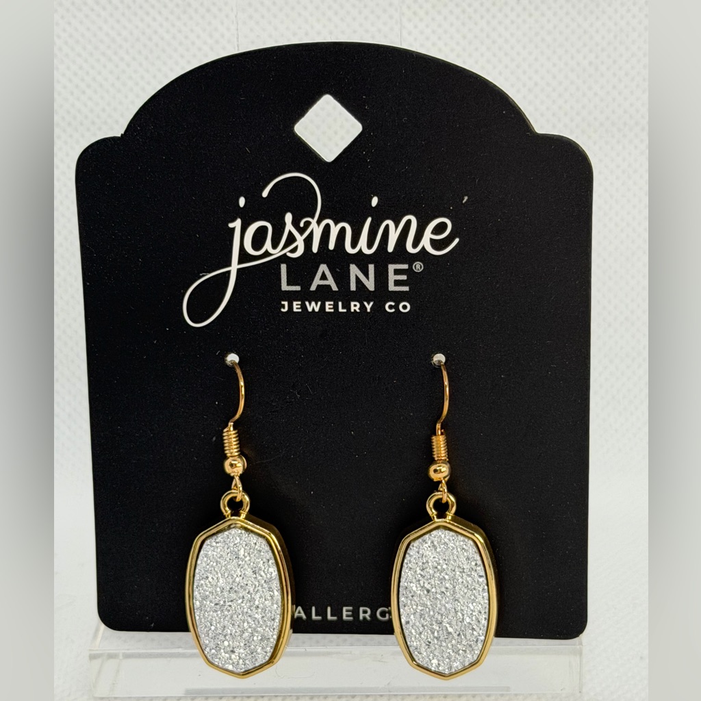 3for$20 Jasmine Lane Jewelry Co Gold And Silver Glitter Earrings